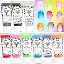 ASTRYAS Decoden Fake Cream Glue, 9 PCS Simulation Whipped Cream Clay Glue DIY Phone Case Kit Silicone Cream Adhesive Set with Plastic Decorating Mouth for Phone Handmade Craft,Crystal