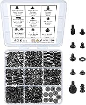 420pcs Computer Screws, Motherboard Standoffs Kit for Motherboard Laptop Computer Case PC Fan HDD SSD Hard Drive Computer Fan Replacement Screws