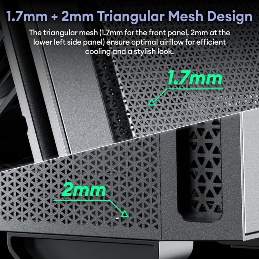 Micro ATX Case, 4 × 120mm ARGB Non-PWM Case Fans Pre-Installed, MATX PC Case, Temper Glass Side Panel, with Type-C, Black, Cypress 3 ARGB