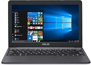 ASUS VivoBook L203MA Ultra-Thin Laptop, Intel Celeron N4000 Processor, 4GB LPDDR4, 64GB eMMC, 11.6” HD, USB-C, Windows 10 in S Mode (Switchable to Pro), L203MA-DS04, One Year of Microsoft Office 365