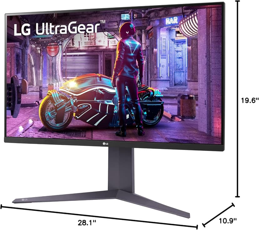 LG 32GQ750-B 32-inch Ultragear 4K UHD (3840 x 2160) Gaming Monitor, 144Hz, 1ms, AMD FreeSync Premium, HDR10, Reader Mode, Built-in Speaker, HDMI, DisplayPort, Tilt/Height/Pivot Stand, Black