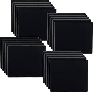 SaiTech IT 20 Pack 2mm Mouse Pad with Stitched Edges Non-Slip Rubber Base, Premium-Textured and Waterproof Mousepads Bulk, Mouse Pad Multipack Mousepad for Computers, Laptop, 8.66 x 7.1 inch