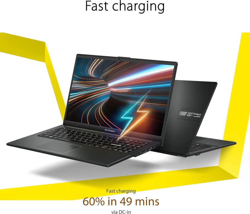 ASUS Vivobook Go 15.6” FHD Slim Laptop, AMD Ryzen 3 7320U Quad Core Processor, 8GB DDR5 RAM, 128GB SSD, Windows 11 Home, Fast Charging, Webcam Sheild, Military Grade Durability, Black, E1504FA-AS33