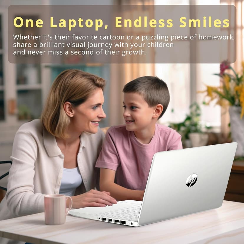 HP Stream 14" HD BrightView Laptop, Intel Celeron N4120 Processor, 16GB RAM, 64GB SSD, Intel UHD Graphics, 720p Webcam, WiFi, HDMI, Win 11 S, Silver (Renewed)