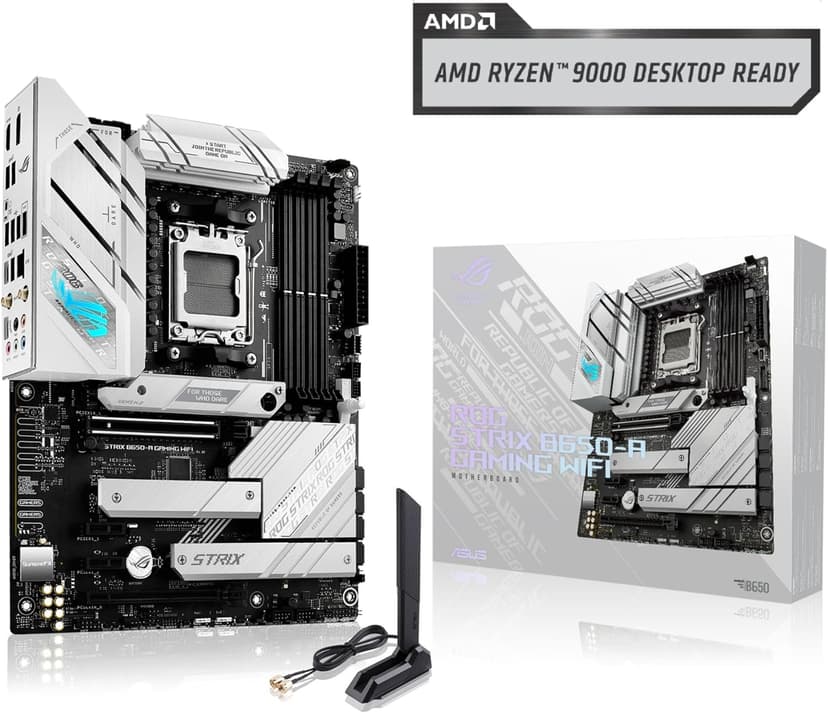 ASUS ROG Strix B650-A Gaming WiFi 6E AM5 (LGA1718) Ryzen 7000 Motherboard(12+2 Power Stages,DDR5,3xM.2 Slots,PCIe® 4.0, 2.5G LAN,WiFi 6E,USB 3.2 Gen 2x2 Type-C® Port)