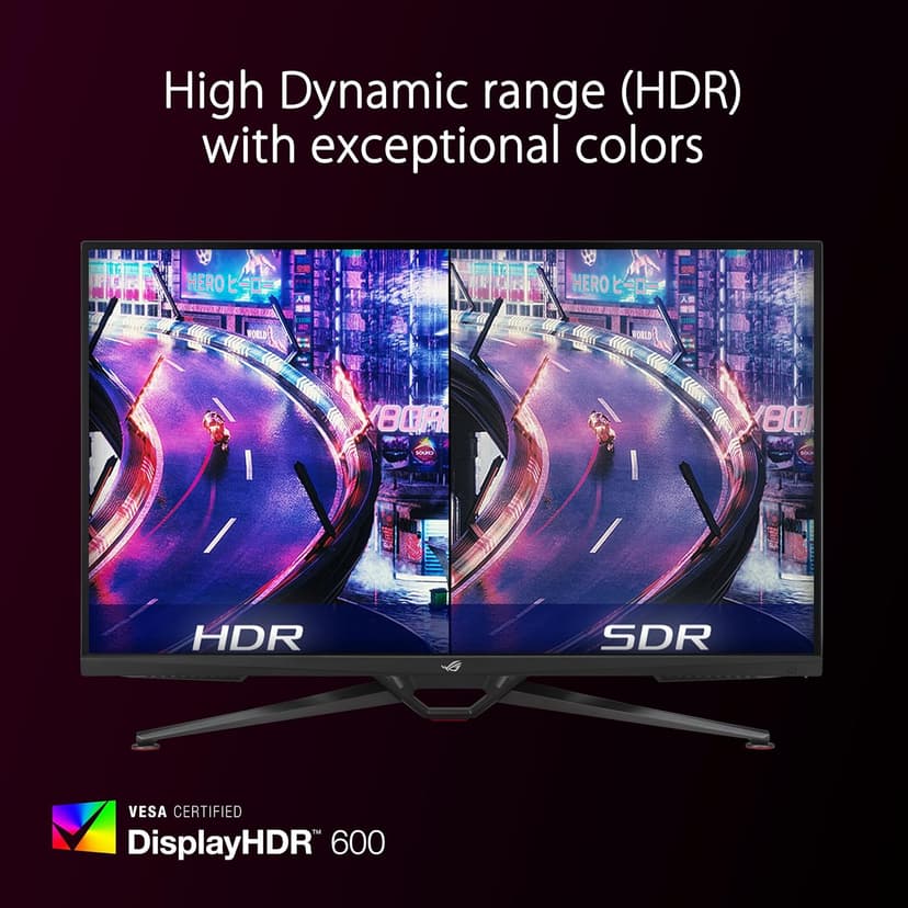 ASUS ROG Swift 38” 4K HDMI 2.1 HDR DSC Gaming Monitor (PG38UQ) - UHD (3840 x 2160), 144Hz, 1ms, Fast IPS, G-SYNC Compatible, Speakers, FreeSync Premium Pro, DisplayPort, DisplayHDR600, 98% DCI-P3