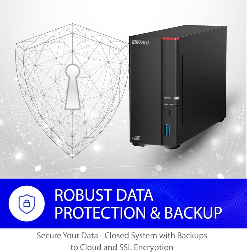 BUFFALO LinkStation 710 2TB 1-Bay NAS Network Attached Storage with HDD Hard Drives Included NAS Storage That Works as Home Cloud or Network Storage Device for Home