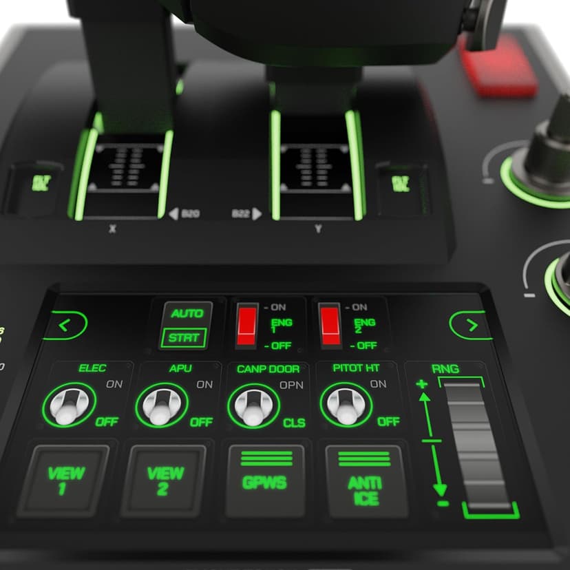Turtle Beach VelocityOne Flightdeck Universal HOTAS Simulation System Joystick & Throttle for Air & Space Combat Simulation For Windows 10 & 11 PCs – Touch Display & Buttons, 139 Programmable Controls