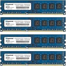 32GB Kit (4X8GB) DDR3 RAM, DDR3 1600 8GB PC3L-12800U 32G DDR3L Dimm 2Rx8 1.35V/1.5V CL11 Notebook RAM Memory for Desktop Computer