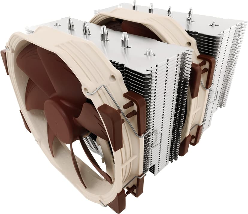 Noctua NH-D15, Premium CPU Cooler with 2X NF-A15 PWM 140mm Fans (Brown)