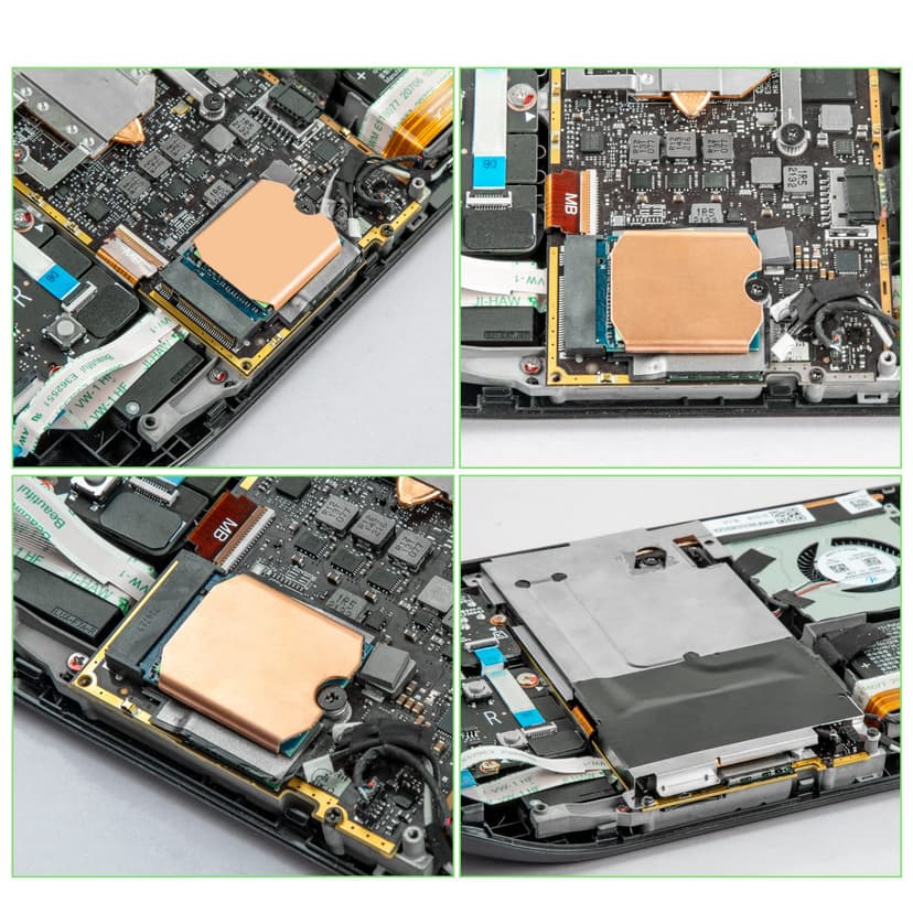Heatsink Thermal Pad for Steam Deck SSD, M.2 2230 NVME SSD Copper Heat Sink Cooling Thermal Pastes Back Cover Opening Tools Back Screws Replacements Screwdriver Repair Kit for Stream Deck SSD