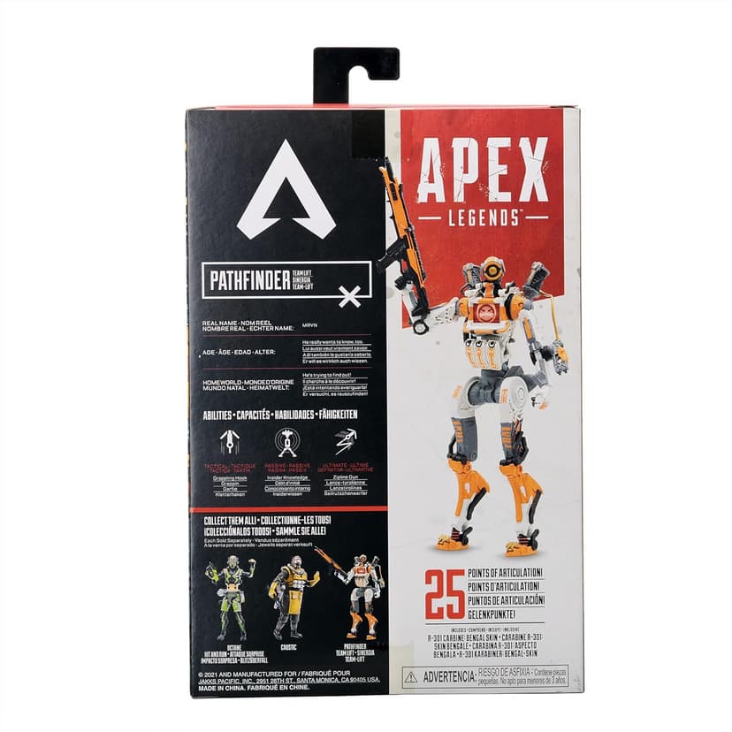Electronic Arts Apex Legends Action Figure 6-Inch Pathfinder Collectible Rare: Team Lift Skin