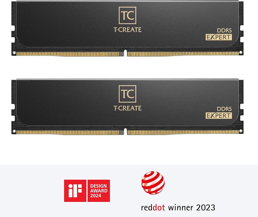 TEAMGROUP T-Create Expert Overclocking 10L CL34 DDR5 32GB Kit (2 x 16GB) 7200MHz (PC5-57600) Intel XMP 3.0 & AMD Expo Compatible A-DIE Desktop Memory Module Ram Black - CTCED532G7200HC34ADC01