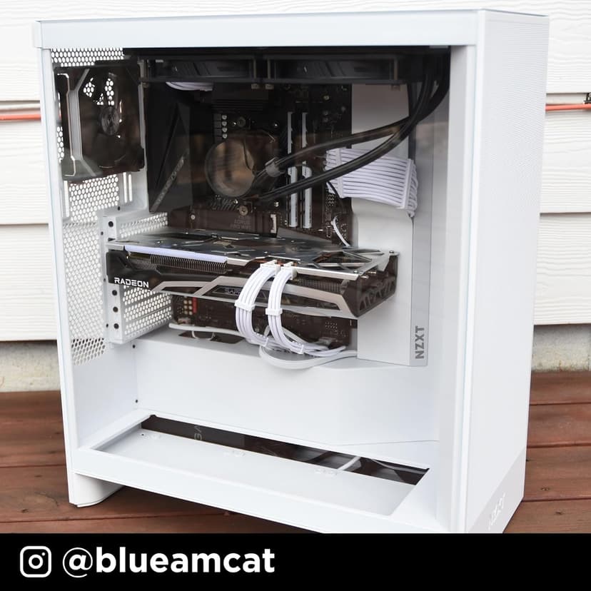 NZXT H7 Flow 2024 - Mid-Tower ATX Airflow Case - Includes Pre-Installed 3 x 120mm Fans - Supports Bottom Fans for Dedicated GPU Cooling - Cable Management - Black