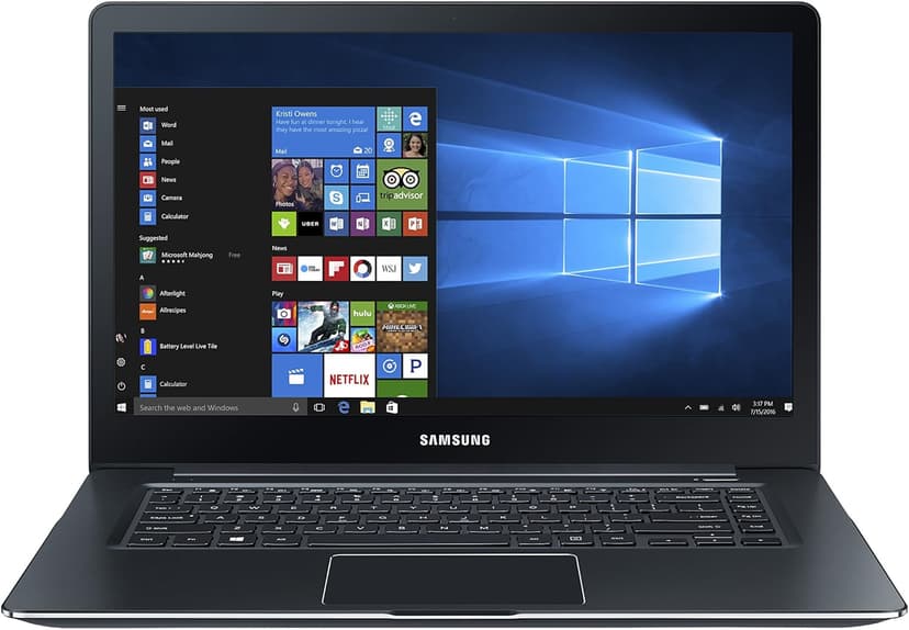 Samsung ATIV Book 9 Pro 15.6" 4K Ultra HD Touch-Screen Laptop - Intel Core i7-6700HQ - 8GB Memory - 256GB SSD - NVIDIA GTX 950M - Pure Black