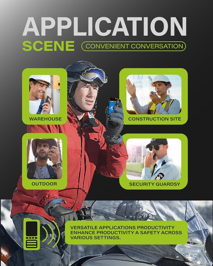 PoC Radios Unlimted Range - IP67 Waterproof & Floating 4G LTE PTT Push to Talk Over Cellular Radio Radios Pre-Installed SIM Nationwide Coverage Outdoor Marine Use (2)