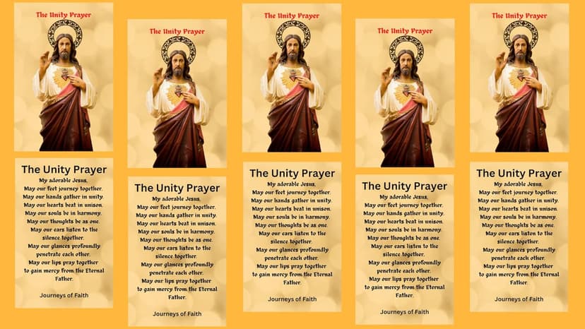 The Unity Prayer Card - 5 pack