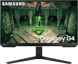SAMSUNG 25" Odyssey G4 Series FHD Gaming Monitor, IPS, 240Hz, 1ms, G-Sync Compatible, AMD FreeSync Premium, HDR10, Ultrawide Game View, DisplayPort, HDMI, Fully Adjustable Stand, LS25BG402ENXGO