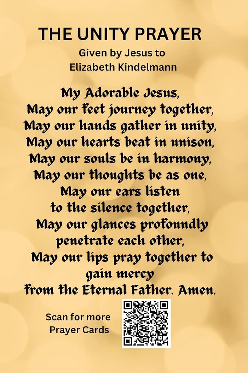The Unity Prayer Card - 100 pack