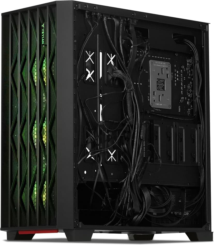 YEYIAN Phoenix Mesh AI Gaming Desktop - AMD Ryzen 7 9800X3D 5.2GHz | RTX 5080 16GB GDDR7 | 32GB DDR5 RGB 6000MHz| 2TB NVMe Gen4 SSD | B650 Motherboard | 240mm AIO | 1000W PSU | Win 11 Home VR Ready