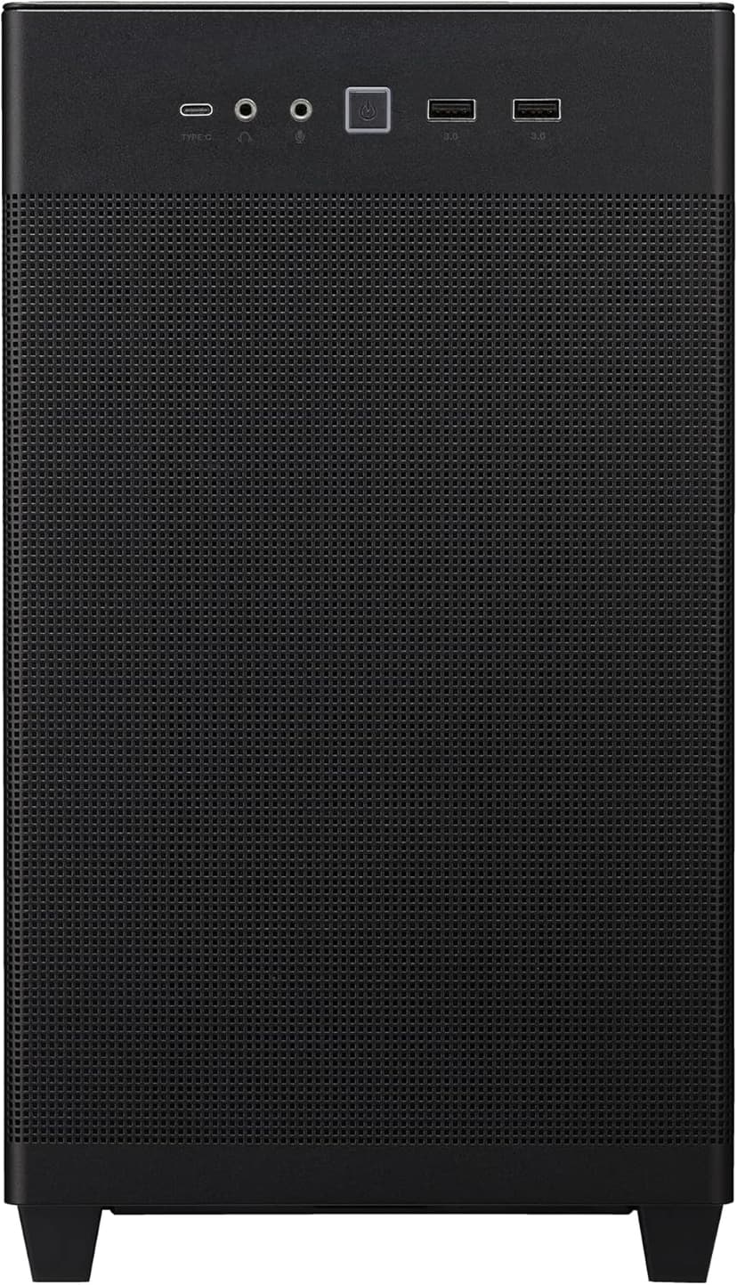 ASUS Prime AP201 33-Liter MicroATX Black case with Tool-Free Side Panels and a Quasi-Filter mesh, with Support for 360 mm Coolers, Graphics Cards up to 338 mm Long, and Standard ATX PSUs