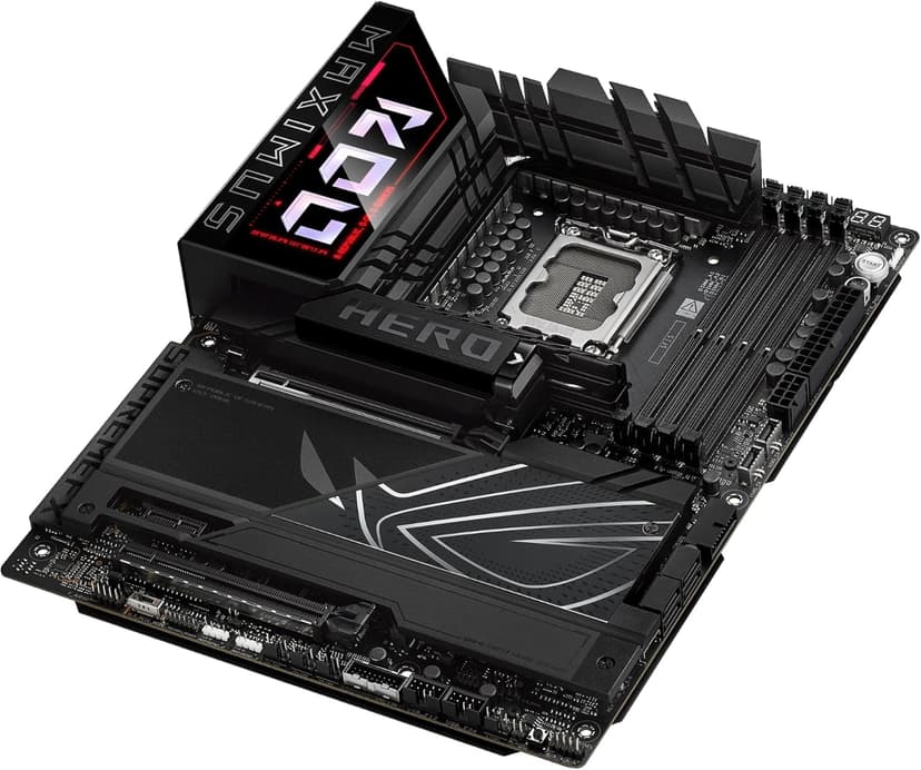 ASUS ROG Maximus Z890 Hero Intel® Z890 LGA 1851 ATX Motherboard, Advanced AI PC-Ready, 22+2+1+2 Stages, DDR5, WiFi 7, 3X PCIe® 5.0 M.2, Thunderbolt™ 4, USB Type-C®, AI Overclocking/Cooling/Networking