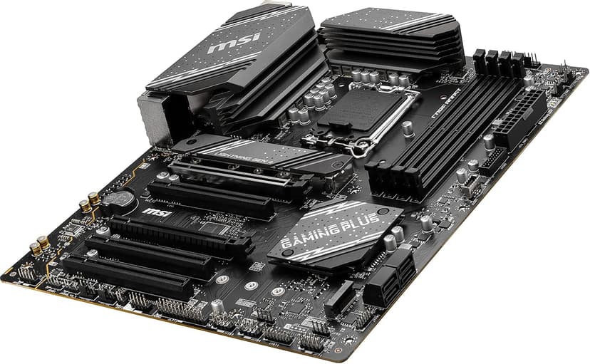 msi B760 Gaming Plus WiFi Gaming Motherboard (Supports 12th/13th/14th Gen Intel Processors, LGA 1700, DDR5, PCIe 4.0, M.2, 2.5Gbps LAN, USB 3.2 Gen2, HDMI/DP, Wi-Fi 6E, Bluetooth 5.3, ATX)