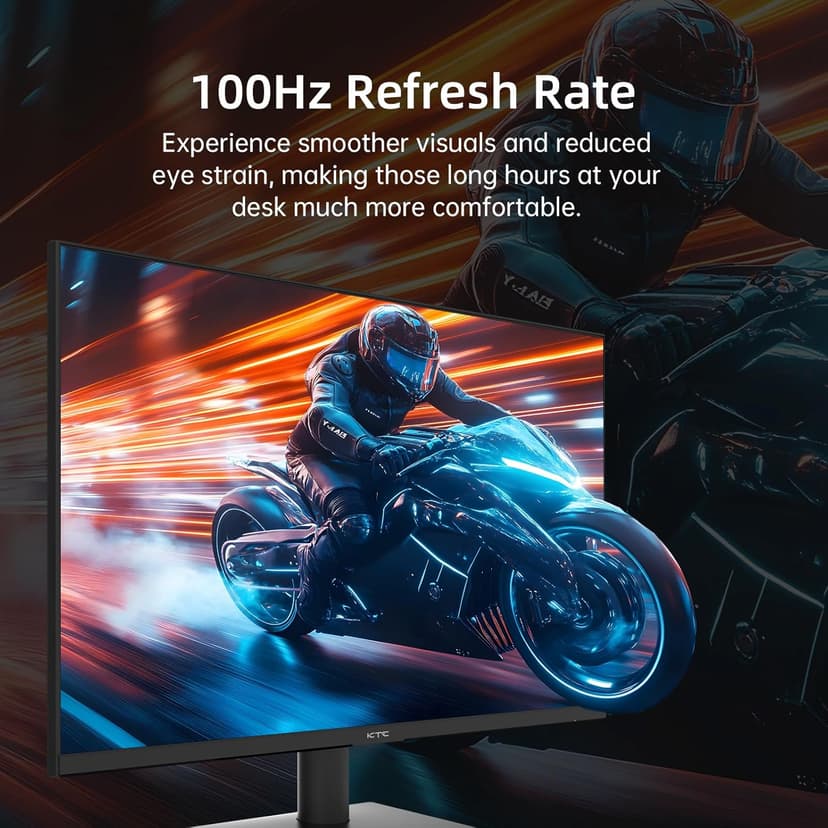 24 inch Monitor - 1080P Monitor, 100Hz FreeSync Gaming Moniter with HDR10,VESA Mountable, Adjustable Tilt, ZeroFrame Design, HDMI,VGA,Earphone Ports, PC Monitors for Office