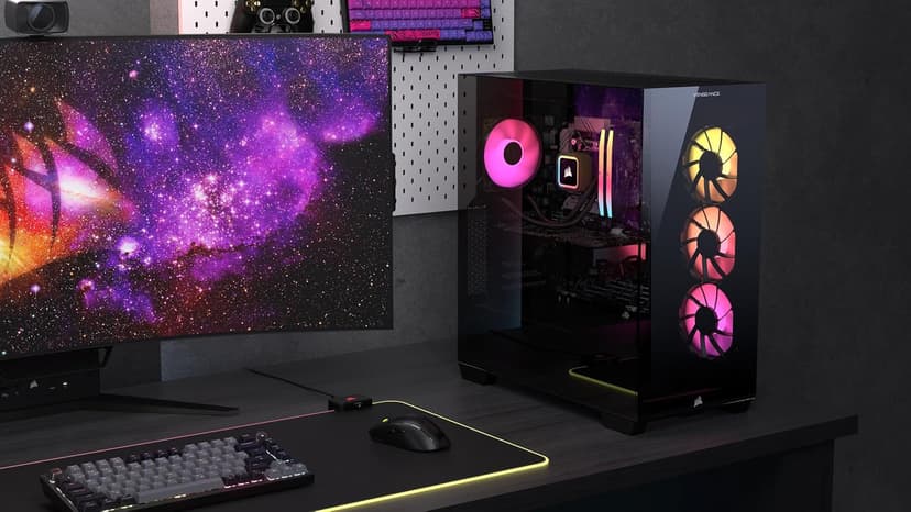 Corsair Vengeance a7500 Gaming PC – Liquid Cooled AMD Ryzen 7 7800X3D CPU – NVIDIA GeForce RTX 5070 GPU – 32GB Vengeance RGB DDR5 Memory – 1TB M.2 SSD – Black