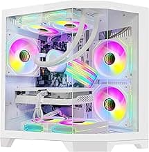 Ocean of Stars Gaming PC Desktop RTX 5070 12GB - AMD Ryzen 7 7700, 32GB DDR5 RAM, 1TB PCIe SSD, WiFi + BT, Windows 11 Pro -RGB Prebuilt Computer - White