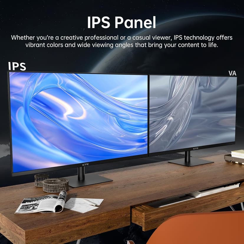 32 Inch 2K Computer Monitor, IPS 1440p Monitor with Ultra-Thin Bezels, HDR10, Freesync/G-sync, HDMI/DP Ports, Tilt Adjustable, Eyecare, Ideal for Business, Office, and Casual Gaming