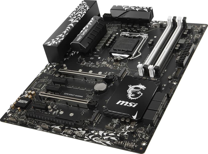 MSI Performance GAMING Intel 8th Gen LGA 1151 M.2 DVI HDMI USB 3.1 Gigabit LAN SLI CFX ATX Motherboard (Z370 KRAIT GAMING)