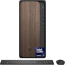 HP OmniDesk Desktop PC, Intel Core Ultra 7 265, 32 GB RAM, 2 TB SSD, Intel Graphics, Windows 11 Home, Microsoft Copilot, Dark Wood, M03-0060 (2025)