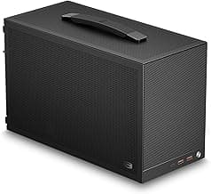 PCCOOLER CPS K101 Mini ITX PC Case, Mesh High Airflow SFF Chassis, Fits 340mm GPU, 3X 12015 Slim Fan Support, Ergonomic Handle, Tool-Free Side Panels, USB 3.0 & Type-C(Pcie Riser Cable Not Included)