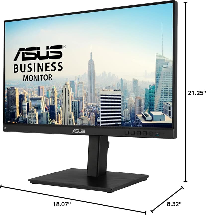 ASUS 24" 1080P Multi-Touch Monitor (BE24ECSBT) - Full HD, IPS, 10-Point Touch, IPS, Eye Care, USB-C with Power Delivery, HDMI, DisplayPort Daisy Chain, Height Adjustable, VESA Wall Mountable, Black
