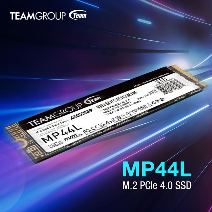 TEAMGROUP MP44L 500GB SLC Cache NVMe 1.4 PCIe Gen 4x4 M.2 2280 Laptop&Desktop SSD (R/W Speed up to 5,000/3,700MB/s) TM8FPK500G0C101