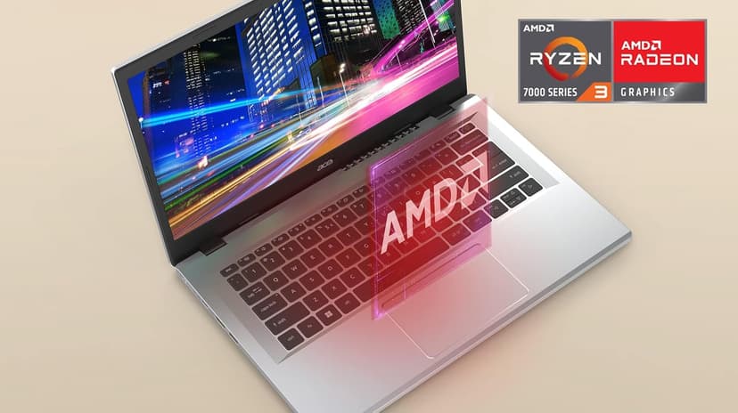 Acer Aspire 3 A315-24P-R7VH Slim Laptop | 15.6" Full HD | AMD Ryzen 3 7320U Quad-Core | AMD Radeon Graphics | 8GB LPDDR5 | 128GB NVMe SSD | Wi-Fi 6 | Windows 11 Home
