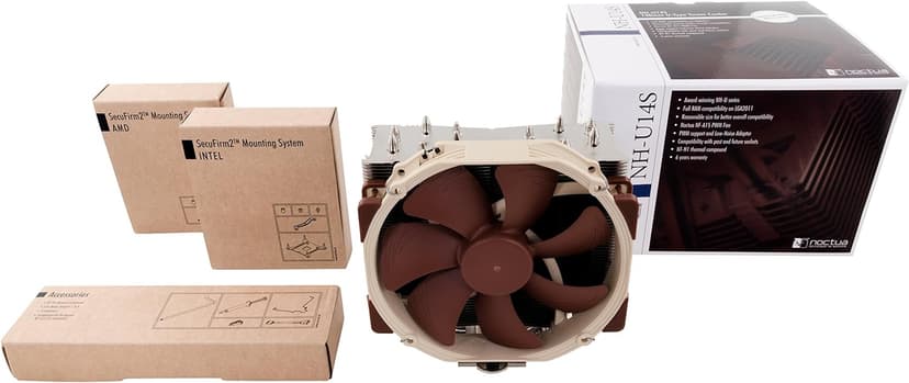Noctua NH-U14S, Premium CPU Cooler with NF-A15 140mm Fan (Brown)