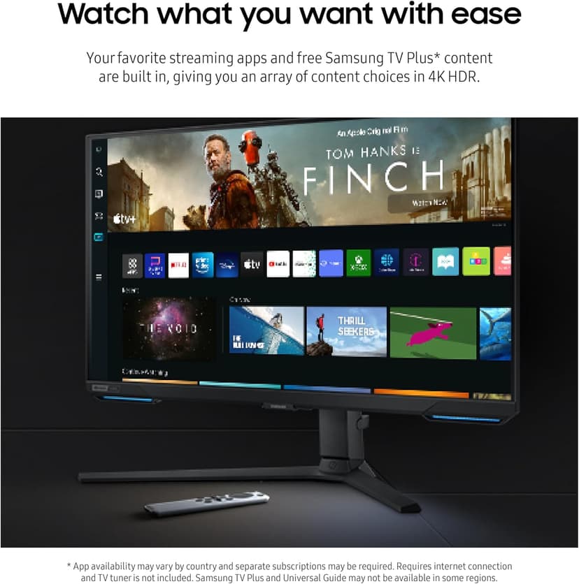 SAMSUNG 28” Odyssey G70B Series 4K UHD Gaming Monitor, IPS Panel, 144Hz, 1ms, HDR 400, G-Sync and FreeSync Premium Pro Compatible, Ultrawide Game View, LS28BG702ENXGO, Black