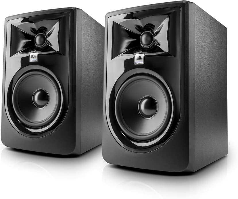 JBL Professional 305P MkII 5-Inch 2-Way Powered, Active Monitor Speakers for Near Field Music Production, Studio Monitor, Desktop Computer, Hi-Fi Audio. Sold as Pair, Black