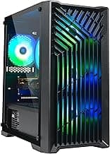 Blackout Computers Gaming Desktop PC Computer, Intel Core i7 3.6 GHz up to 4.0 GHz,AMD Radeon RX 580 8G GDDR5,16GB RAM,1TB NVME SSD, Windows 10 Pro, WiFi, Bluetooth 5.0, VR Ready,RGB Fans x4 (Renewed)