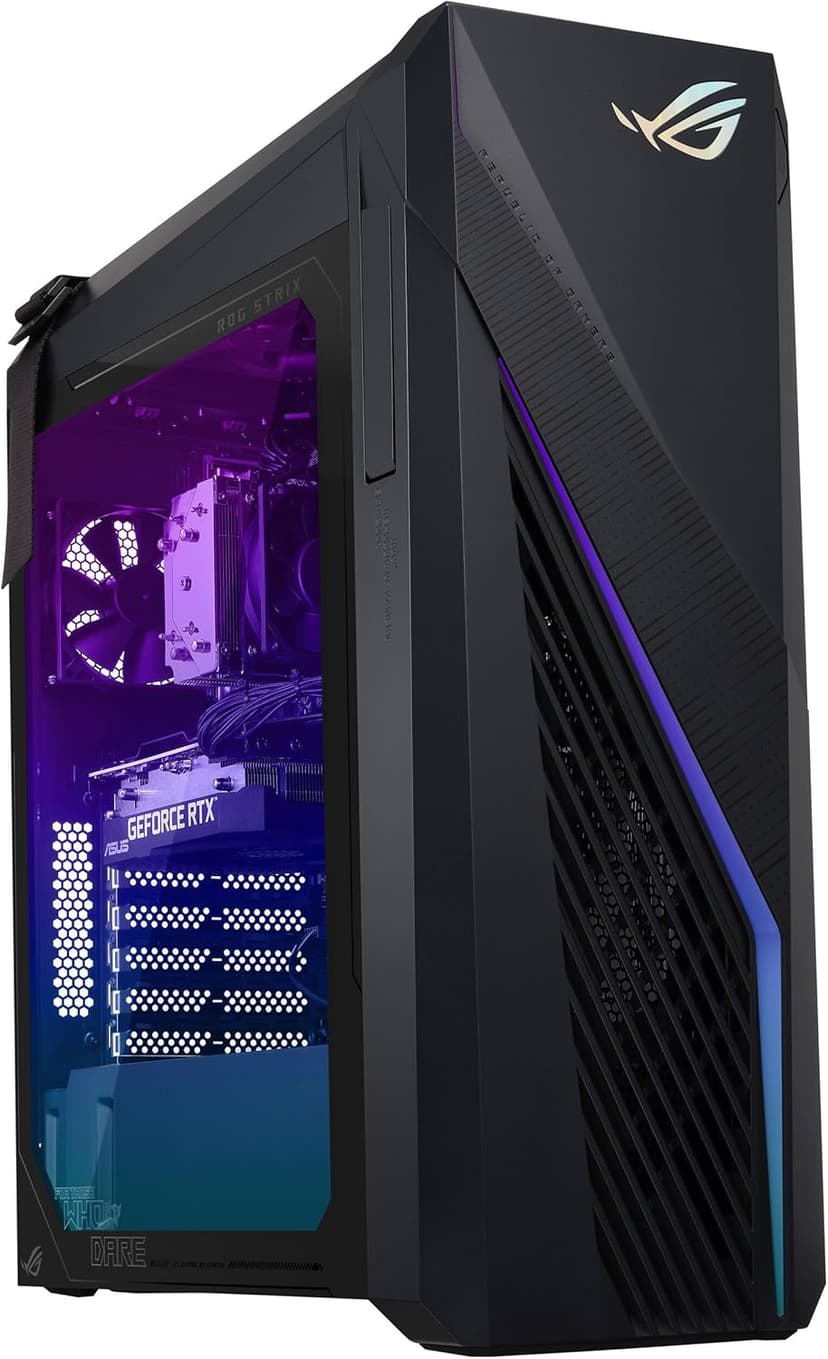 ASUS ROG Strix G16CH Gaming Desktop Intel 16-core i7-13700F (Beats i9-12900F) 32GB RAM 1TB SSD Geforce RTX 4060 Ti Dual 8GB Aura Sync Lighting 750W PSU (80+ Gold) Win11 w/ICP Accessory