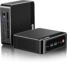 Beelink Mini PC AMD Ryzen 7 5825U Up to 4.5GHz 8C/16T, SER5 PRO Mini Computer with 32GB DDR4 RAM 1TB M.2 SSD, Support 4K Triple Screen Display(HDMI+DP+Type-C)/WiFi6/BT5.2/Gigabit LAN/Home/Office