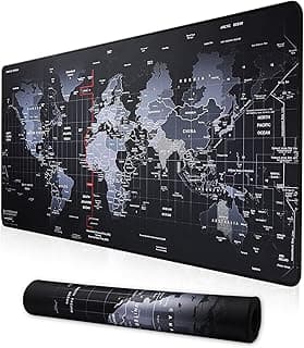 XXL Professional Large Mouse Pad & Computer Game Mouse Mat (35.4x15.7x0.1IN, Map) (90 * 40 Map)