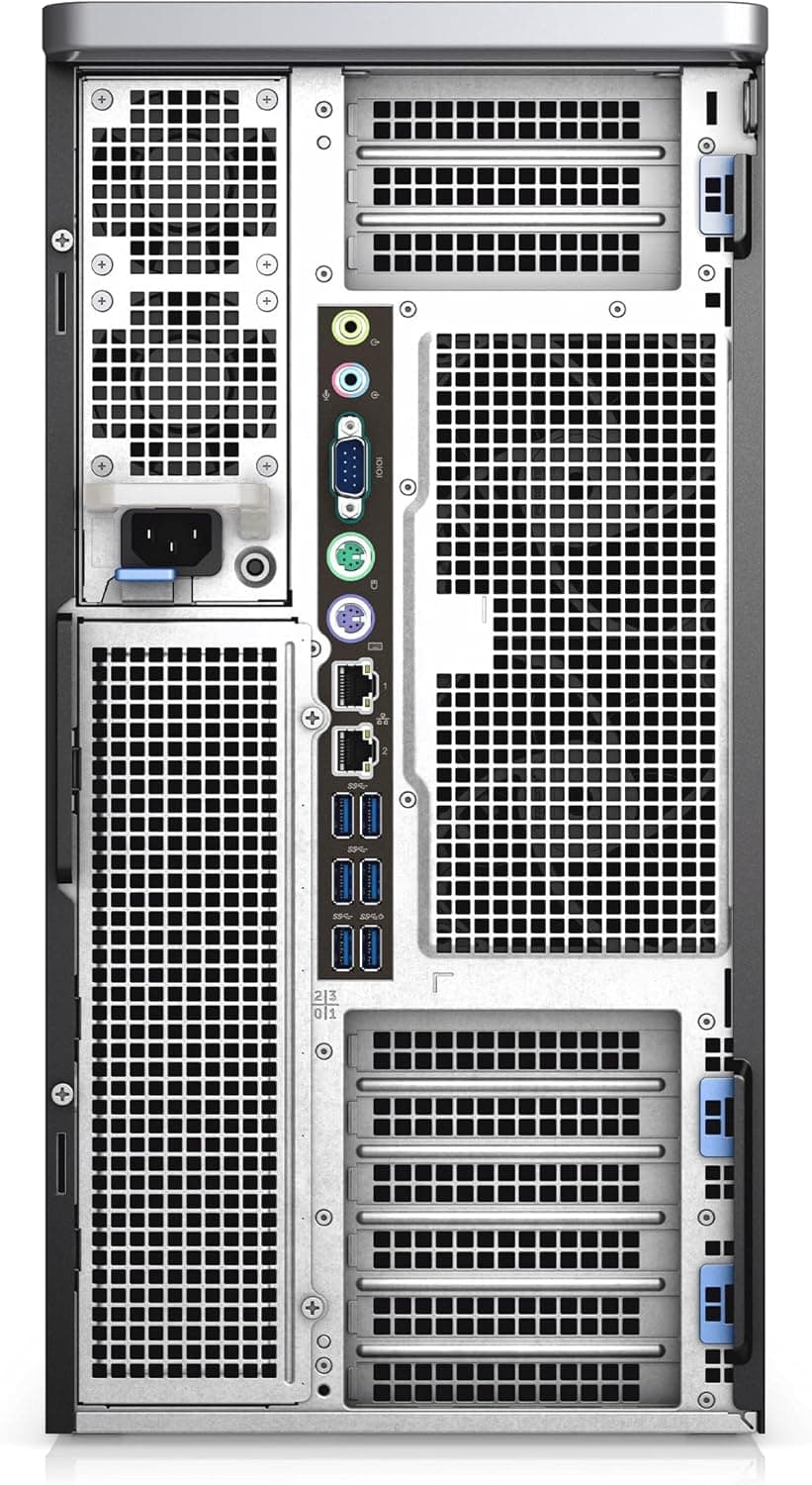 PCSP High End Precision 7920 Tower Workstation, 2X Intel Xeon Platinum 8160 up to 3.7GHz (48-Cores/96 Threads), 1TB M.2 NVMe + 4TB HDD, Quadro P2000 5GB, Windows 11 Pro 64-bit (Renewed) (384GB DDR4)