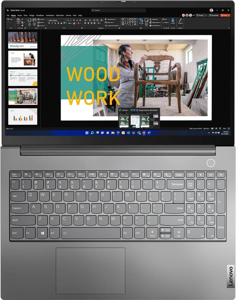Lenovo ThinkBook 15 Gen 4 Business Laptop (15.6" IPS FHD Touchscreen, Intel 10-Core i7-1255U, 40GB RAM, 1TB SSD), FHD Webcam, Narrow Bezel, Backlit, Fingerprint, Thunderbolt 4, Win 11 Pro, Grey