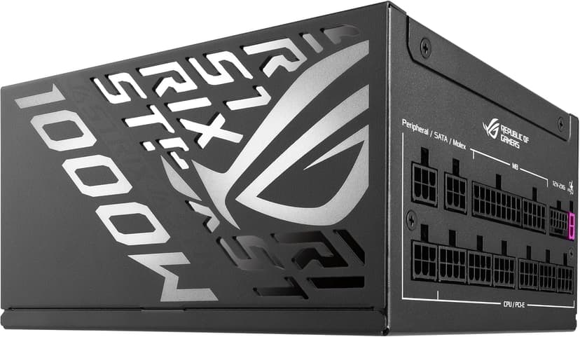 ASUS ROG Strix 1000W Platinum (Fully Modular Power Supply, 80 Plus Platinum Certified, ATX 3.1, Cybenetics Lambda A+, GaN MOSFET, GPU-First Intelligent Voltage Stabilizer, 10-Year Warranty)