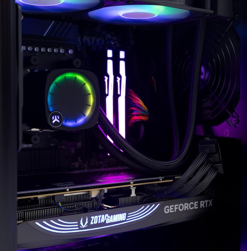 ZOTAC Gaming MEK Hero Gaming Desktop A7748S AMD Ryzen 7 7700X, GeForce RTX 4080 Super Trinity Black Edition 16GB GDDR6X, 16GB 4800 MHz DDR5, 1TB SSD, WiFi + Bluetooth 5.2 - GH4080SA7700XBL-01-U-W4B