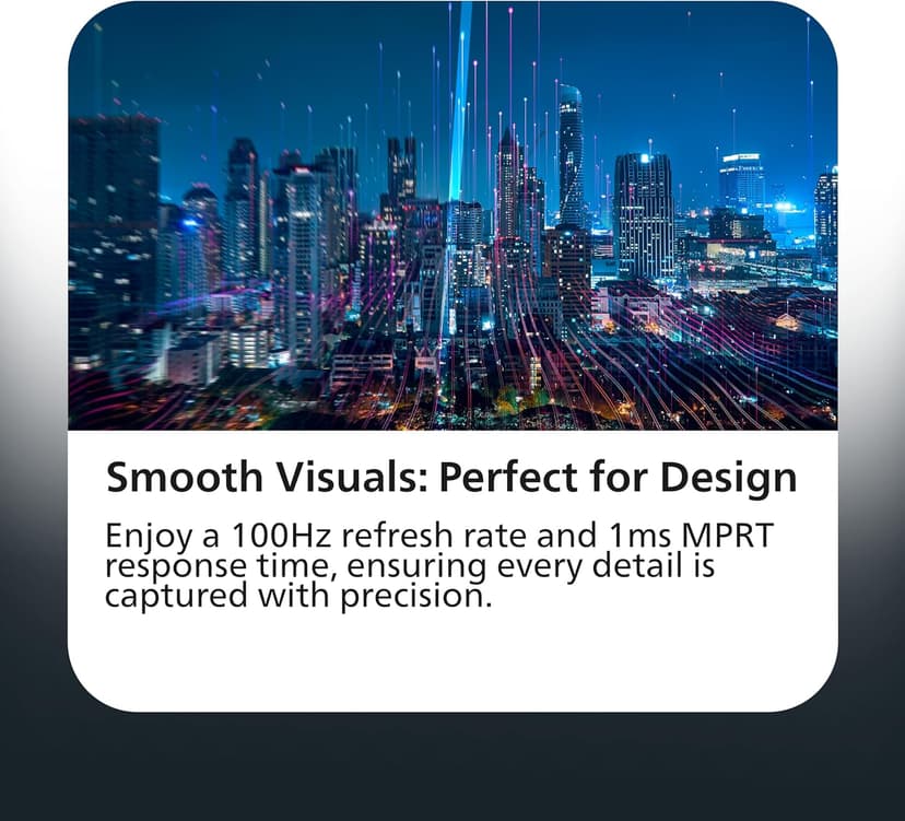 Philips 27E1N1300A 27" IPS FHD (1920 x 1080) Monitor,100Hz 1ms, USB-C, Built-in Speakers, LowBlue Mode, Flicker-Free, VESA, 4Yr Advance Replacement Warranty