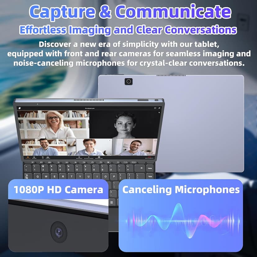【Win 11 Pro/Office 2019】2-in-1 Convertible Laptop, 14" 2.2K Touchscreen, Detachable Magnetic Keyboard, 12th Gen Alder Lake-N95, 16GB DDR5 RAM, 512GB/1TB SSD, HD Camera, Cooling Fan, Type-C (512G SSD)